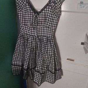 Betsey Johnson 🖤 vintage gingham 2 POCKETS fit & flare cottagecore Sundress 🖤